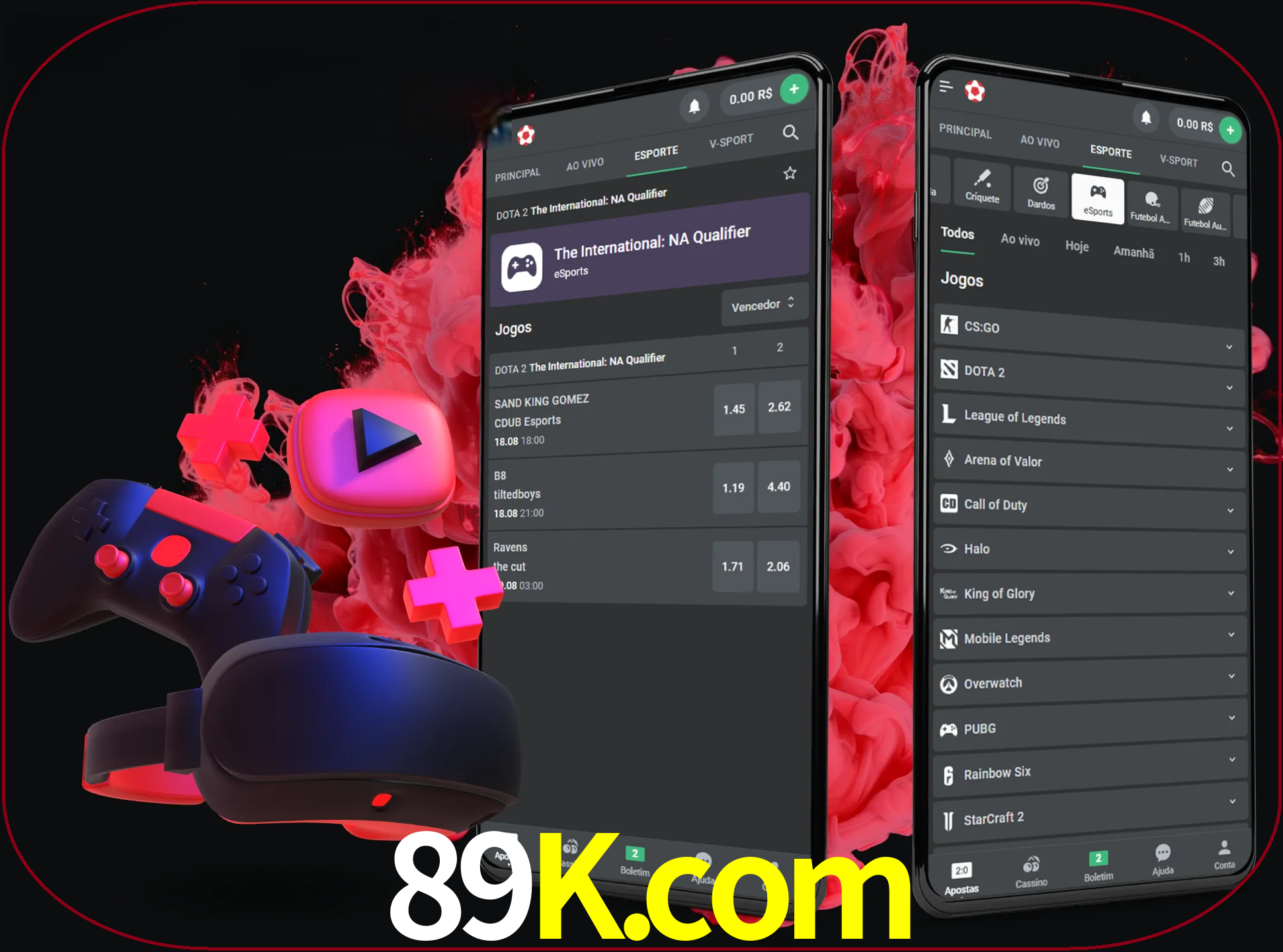 Para ter a aplicação móvel 89k no seu smartphone, basta descarregar o ficheiro apk e seguir as instruções.